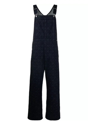 Kenzo x Lexi's printed denim dungarees - Blue