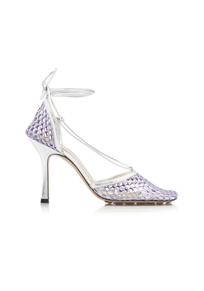 Bottega Veneta Stretch Metallic Sandals - Moda Operandi