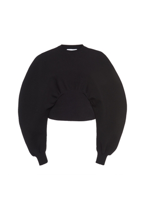 Bottega Veneta Ribbed-Trim Wool Knit Sweater - Moda Operandi