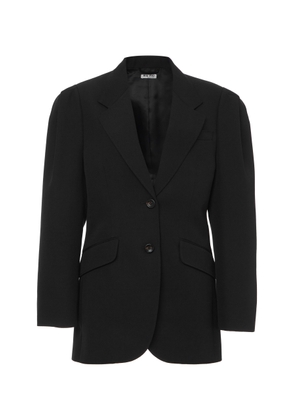 Miu Miu Puff-Sleeve Wool Blazer - Moda Operandi