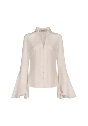 Silvia Tcherassi Reggie Georgette Shirt - Moda Operandi