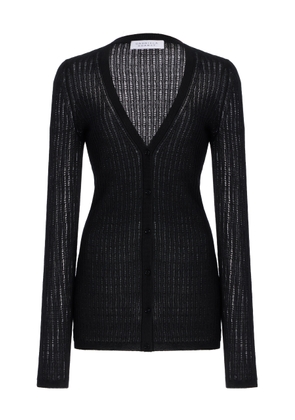 Gabriela Hearst Emma Pointelle-Knit Cashmere-Silk Cardigan - Moda Operandi