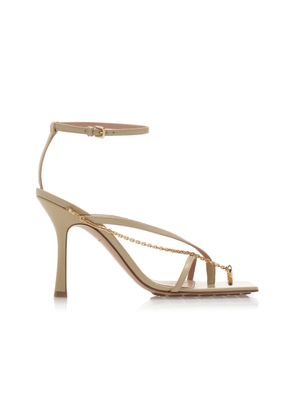Bottega Veneta Chain-Trimmed Lounge Leather Sandals - Moda Operandi