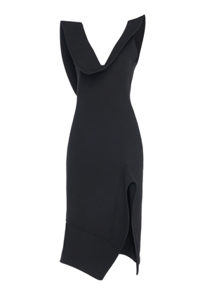 Bottega Veneta - Draped Knit Midi Dress - Black - IT 36 - Moda Operandi