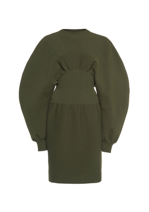Bottega Veneta - Wool Knit Mini Dress - Green - XS - Moda Operandi