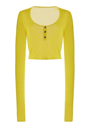 Brandon Maxwell The Wylder Cropped Henley Top - Moda Operandi
