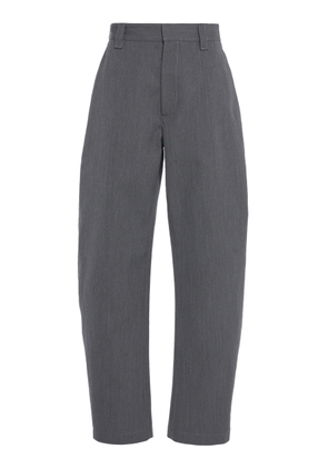Bottega Veneta Wool-Cotton Tapered Trousers - Moda Operandi
