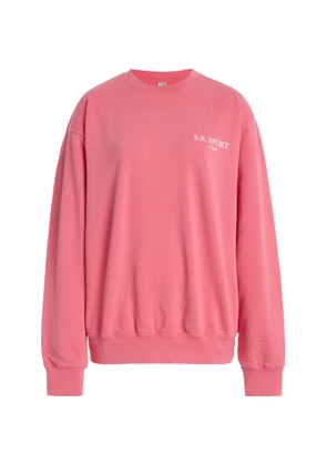 Sporty & Rich Wimbledon Cotton Sweatshirt - Moda Operandi