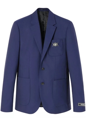 Versace Medusa Head single-breasted wool blazer - Blue