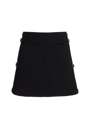 Courrèges Sangle Wool Mini Skirt - Moda Operandi
