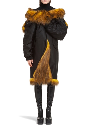 Prada Faux Fur-lined Shell Jacket - Moda Operandi