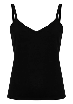 N.Peal fine-knit cami top - Black
