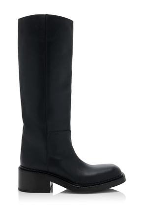 Prada Leather Knee Boots                     - Moda Operandi