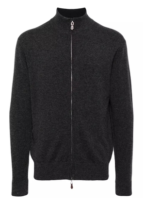 N.Peal Knightsbridge zip-front cashmere jumper - Grey