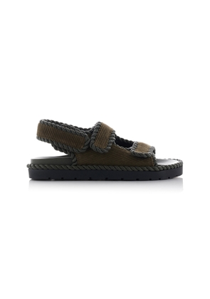 Bottega Veneta Jack Corduroy Slingback Sandals - Moda Operandi