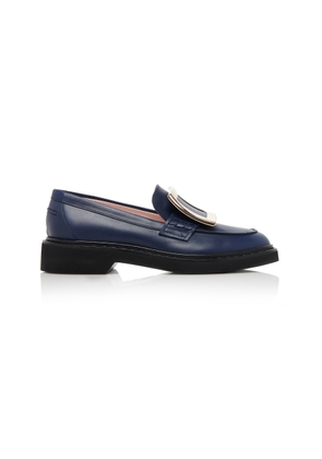 Roger Vivier Viv Rangers Buckle Leather Loafers - Moda Operandi