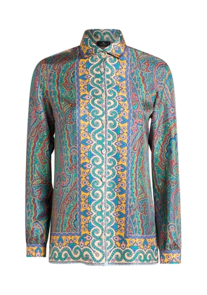 Etro Printed Silk Shirt - Moda Operandi