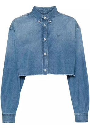 Givenchy cropped denim shirt - Blue