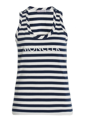 Moncler Striped Cotton-Jersey Tank Top - Moda Operandi