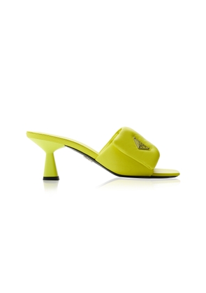 Prada Padded Leather Mules - Moda Operandi