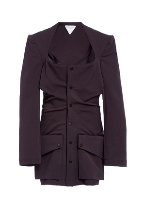 Bottega Veneta Gathered Gabardine Blazer - Moda Operandi