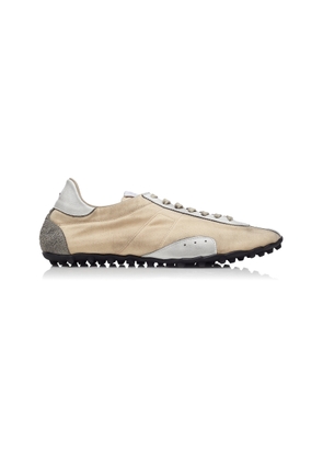 Maison Margiela Sprinters Leather-Trimmed Drill Sneakers - Moda Operandi