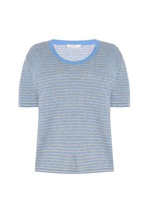The Row Jansu Striped Cotton-Cashmere T-shirt - Moda Operandi