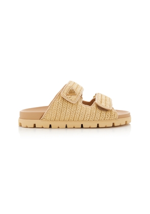 Prada Woven Raffia Sandals - Moda Operandi