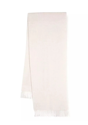 N.Peal large woven scarf - White