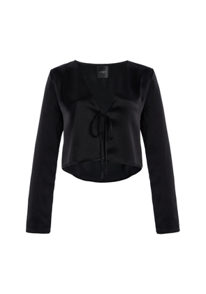 Leset Barb Cropped Satin Top - Moda Operandi