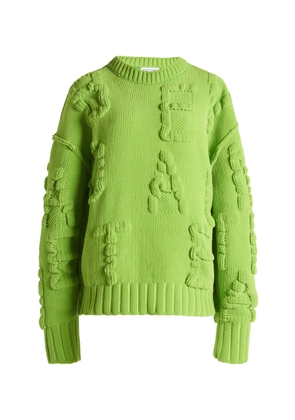 Bottega Veneta Logo-Knit Chenille Sweater - Moda Operandi