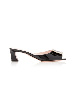 Roger Vivier Trompette Patent Leather Mules - Moda Operandi