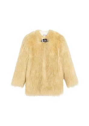 Apparis Petra Recycled Mongolian Fur Coat - Moda Operandi