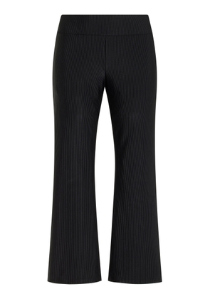 FAIT PAR FOUTCH Marie Flared Ribbed-Knit Nylon Capri Pants - Moda Operandi