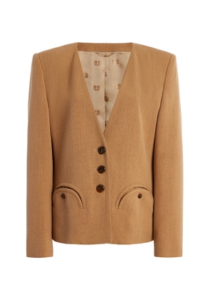 Blazé Milano Khayam Lovat Silk-Blend Blazer - Moda Operandi