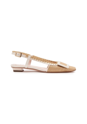 Roger Vivier Belle Vivier Braided  Slingback Flats - Moda Operandi