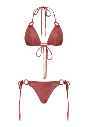 Zimmermann Rhiannon Metallic Triangle Bikini Set - Moda Operandi