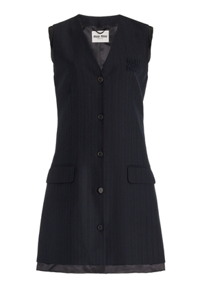 Miu Miu Tailored Wool Mini Dress - Moda Operandi