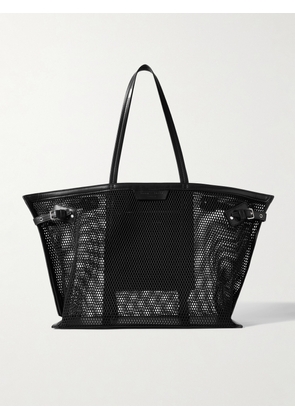 Proenza Schouler - Days Leather-trimmed Mesh Tote - Black - One size