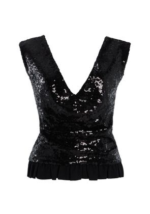 Tae Park Exclusive Petal Sequined Open-Back Top - Moda Operandi