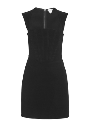 Bottega Veneta - Silk-Blend Mini Dress - Black - IT 44 - Moda Operandi