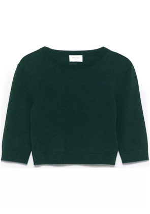 Saint Laurent wool cropped top - Green