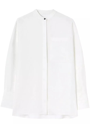 Jil Sander drop-shoulder linen shirt - White