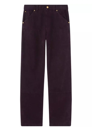 Versace overdyed carpenter trousers - Red