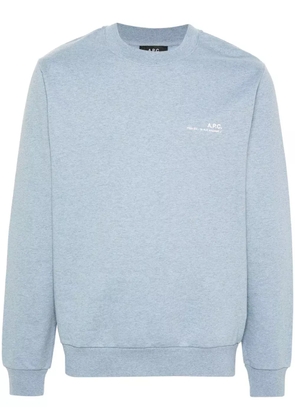 A.P.C. logo-print sweatshirt - Blue