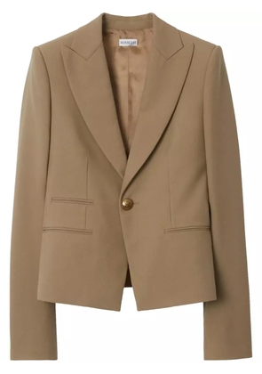 Burberry wool single-breasted blazer - Neutrals