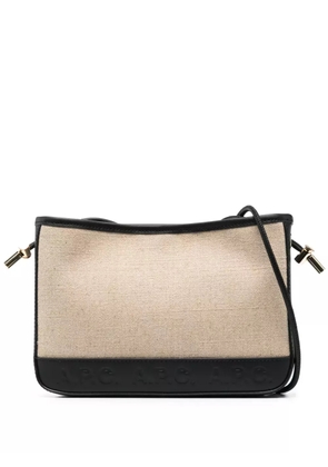 A.P.C. Helene canvas shoulder bag - Neutrals