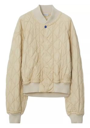 Burberry quilted bomber jacket - Neutrals