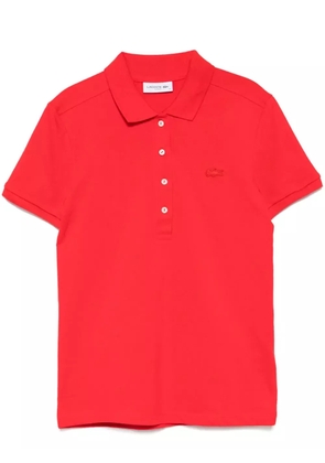 Lacoste logo-patch polo top - Red