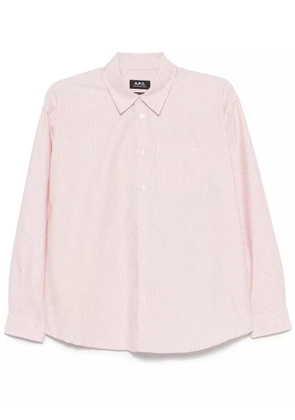 A.P.C. striped shirt - Red